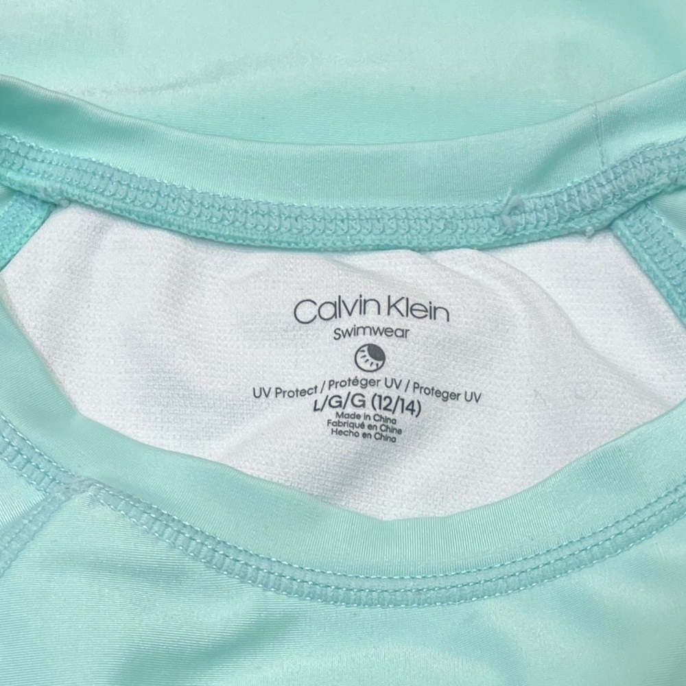 Calvin Klein rash guard(top only), girls sz Lg( 12-14) - Picture 4 of 4